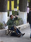 Picture of musician in Kunming